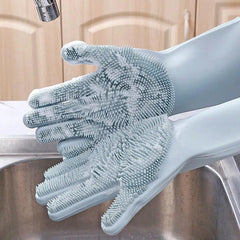 Winter Dishwashing Gloves with Scrubber