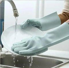 Winter Dishwashing Gloves with Scrubber