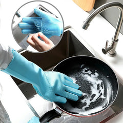 Winter Dishwashing Gloves with Scrubber