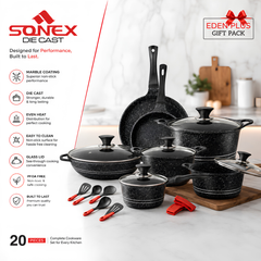 SONEX Eden Plus 20-Piece Gift Pack Black Colour-Die-Cast