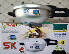 Emerald Aluminum Pressure Cooker & Karahi/Wok - Kingbazar.pk