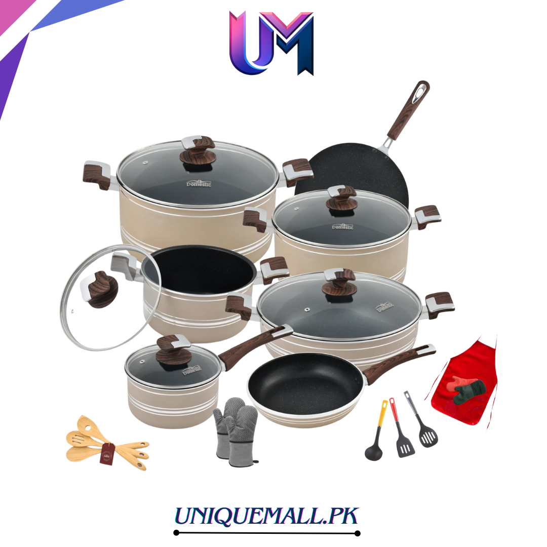 Domestic Jumbo 22-Piece Non-Stick Gift Set Beige