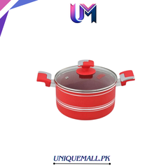 Domestic Non-Stick Marble Casserole with Lid