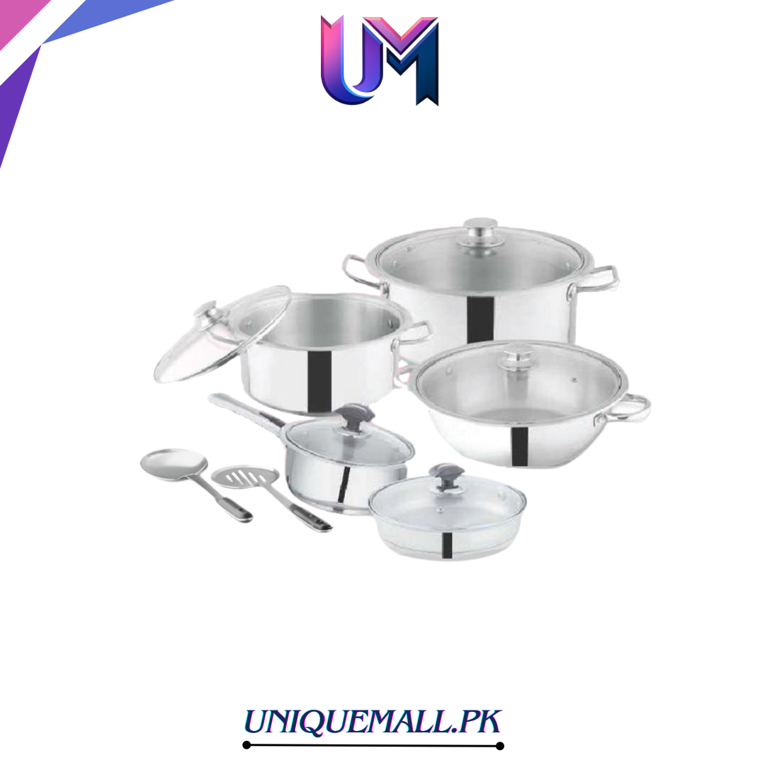 Sonex Mega Super 12-Pc Stainless Steel Cookware Gift Pack