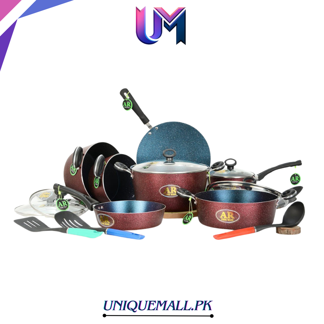 AR Turkish 21pcs Non stick Cookware set (RED)