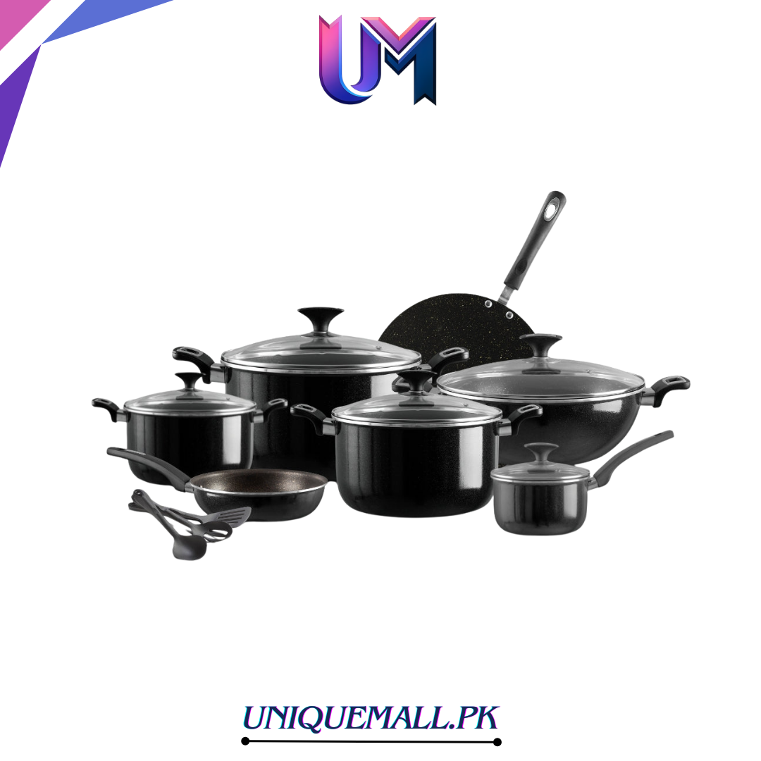 XELENT Crystal Marble Coated 18pcs Gift set (BLACK)