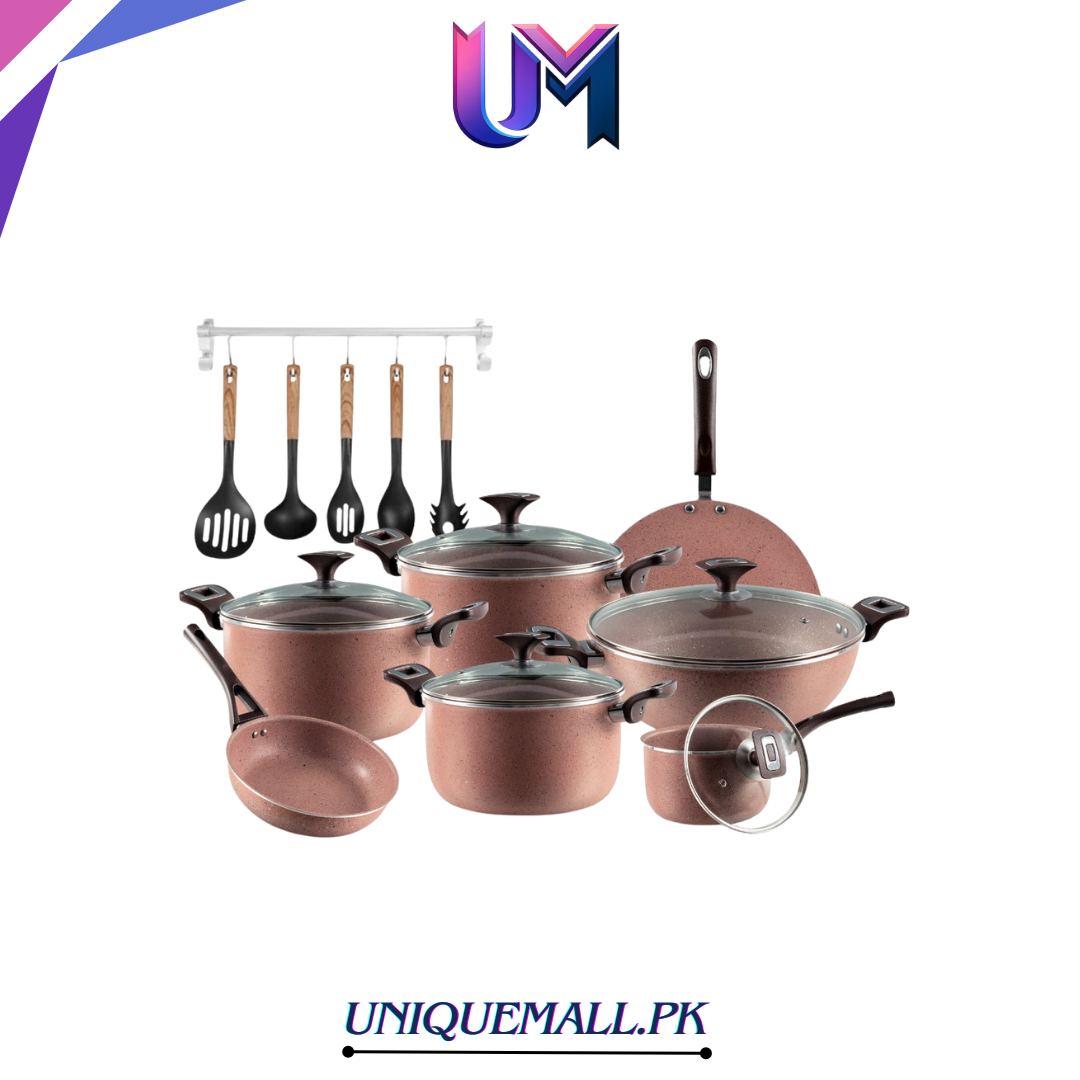 XELENT Jumbo Marble Coated 19pcs Gift set (MUSTARD)