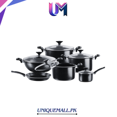 MAGNO Decor Non stick Cookware set 18pcs (BLACK)