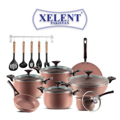 XELENT Jumbo Marble Coated 19pcs Gift set (MUSTARD)