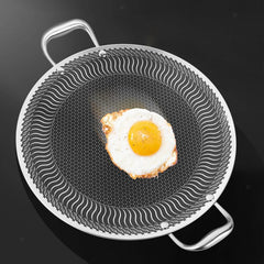 German Honeycomb Laser Coating Tawa – Stainless Steel Double Laser coating