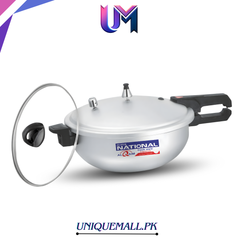 National Wok/Karahi Pressure Cooker with Glass Lid