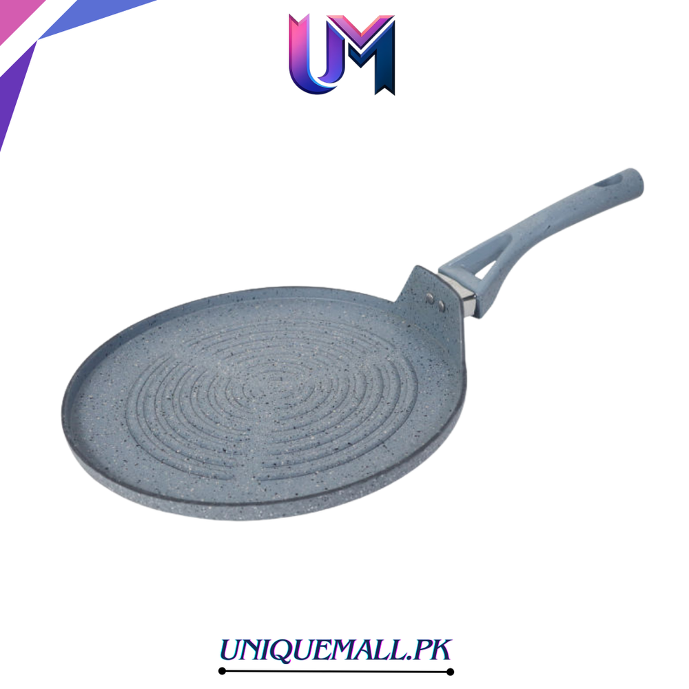 SK Non stick Marble Coated Signature Grill Pan – Gray | Premium Non-Stick BBQ & Searing Pan