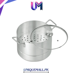 Sonex Royal Steamer – Aluminium Steamer Pot with Glass Lid