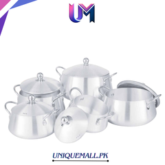 Sonex Omega Set 1-5 – Premium Belly-Shape Metal Finish Cookware Set