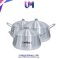 Sonex Omega Set 5-7 – Premium Belly-Shape Metal Finish Cookware Set